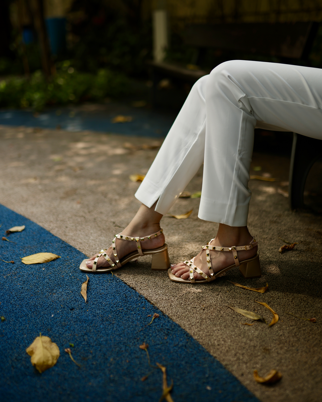 Amara - The Studded Strap Heels