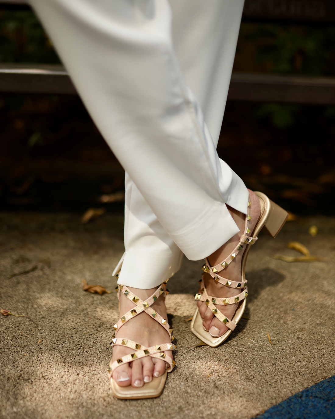 Amara - The Studded Strap Heels