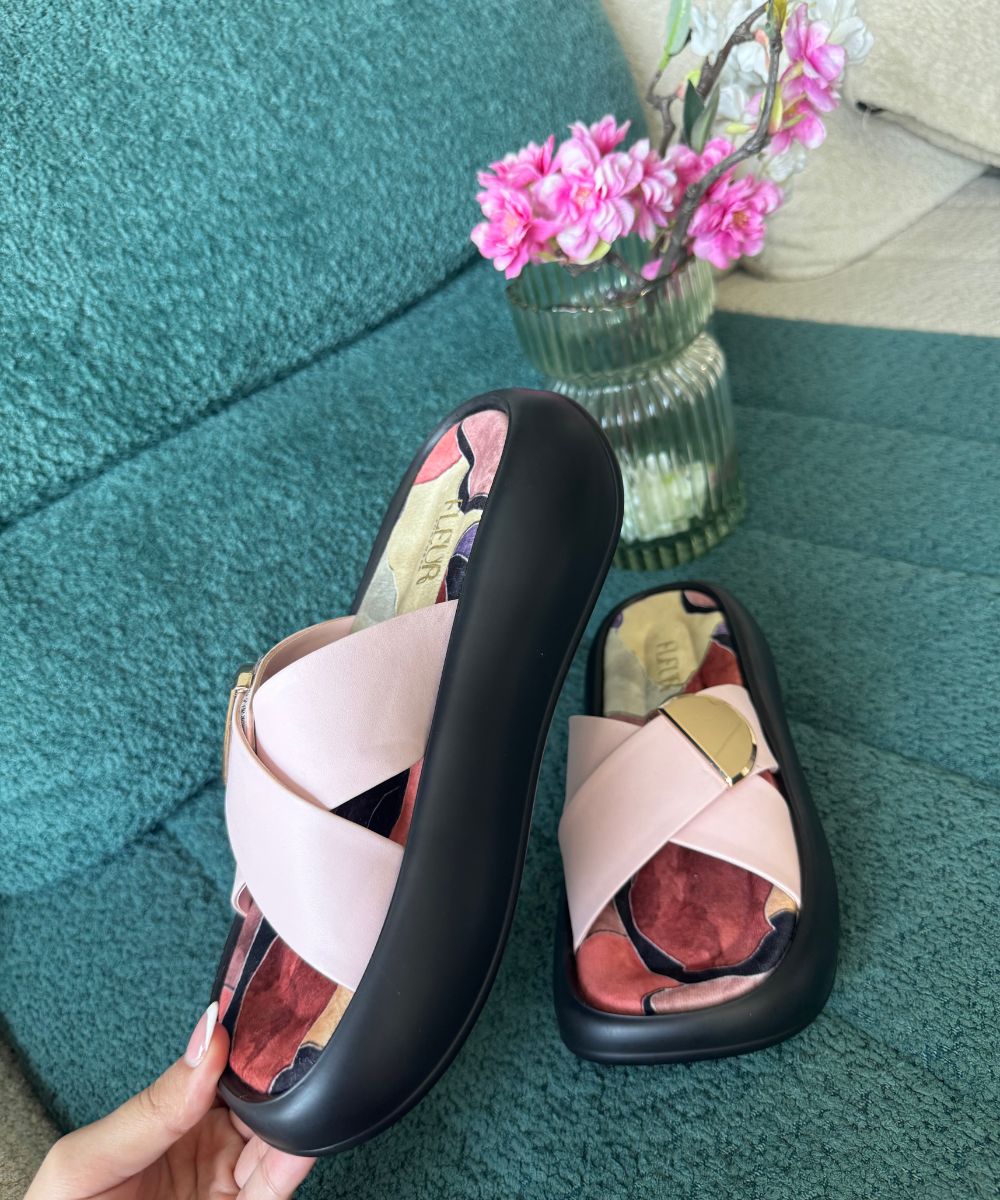 Chromatic - Strappy Velcro Platforms