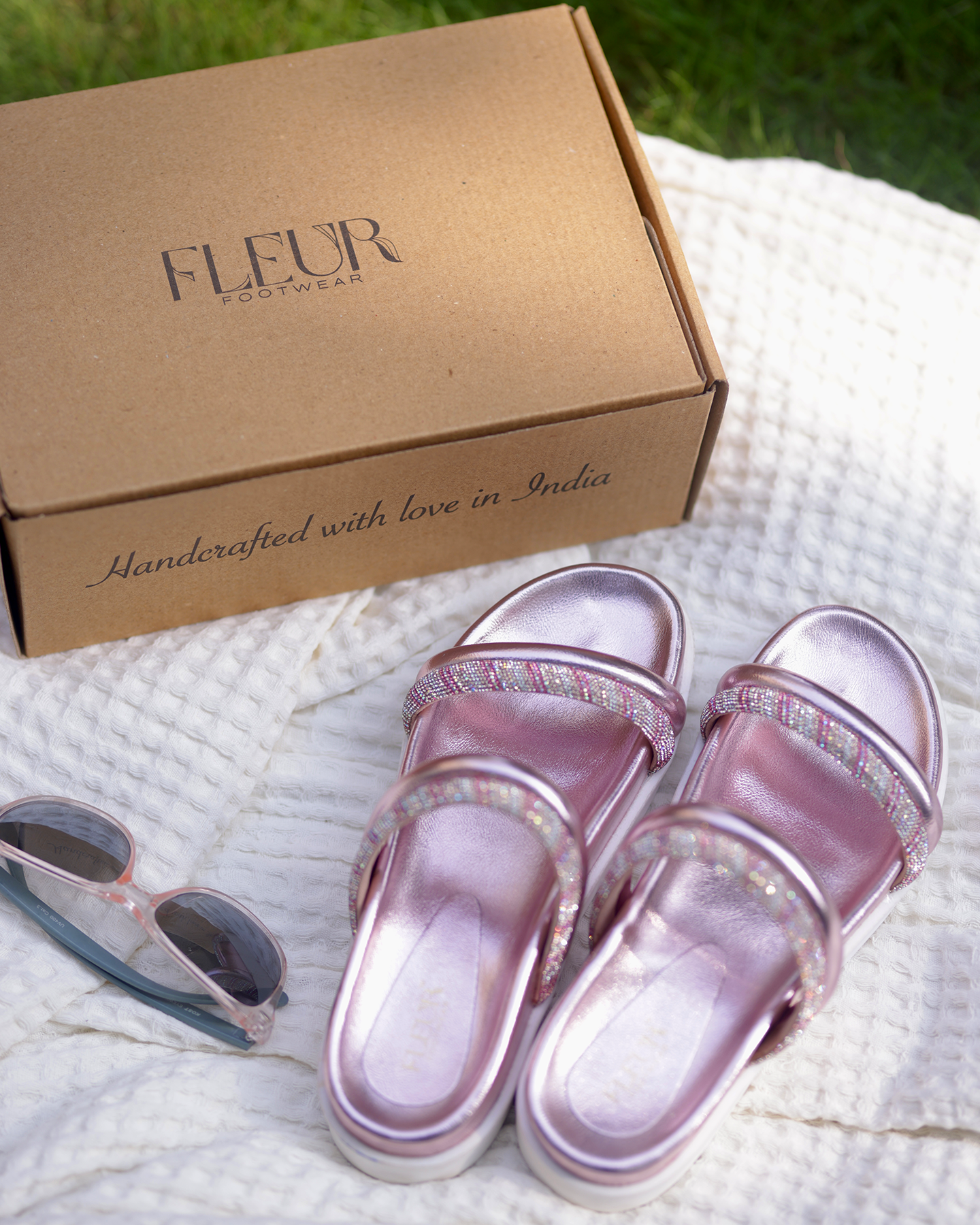 Candy Floss Straps - The Bling Comfort Sliders