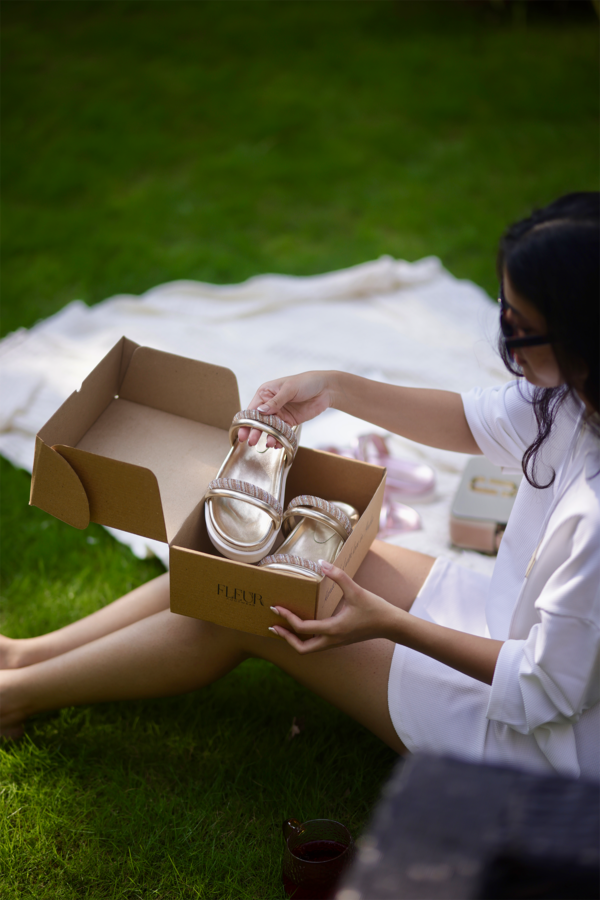 Candy Floss Straps - The Bling Comfort Sliders