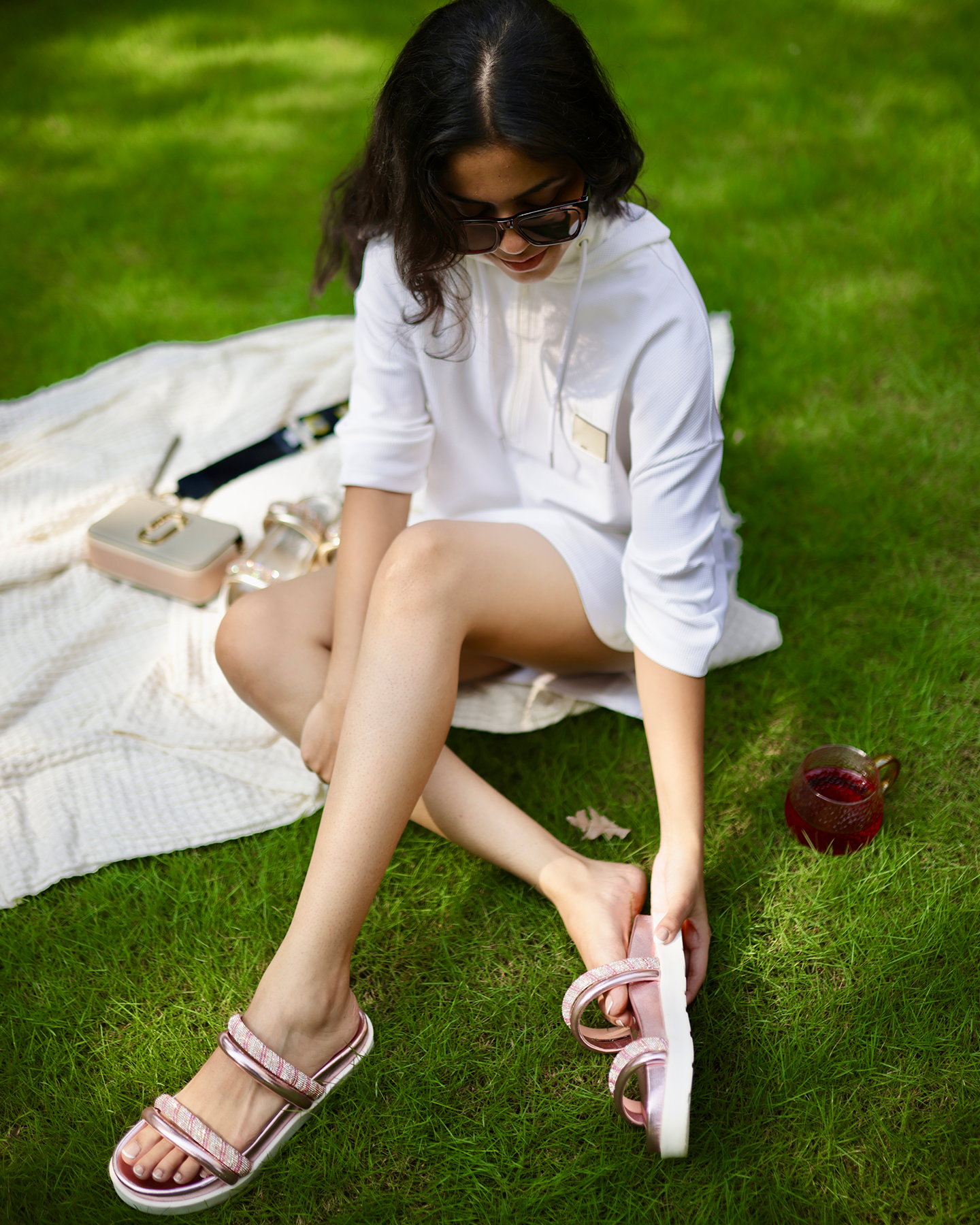 Candy Floss Straps - The Bling Comfort Sliders