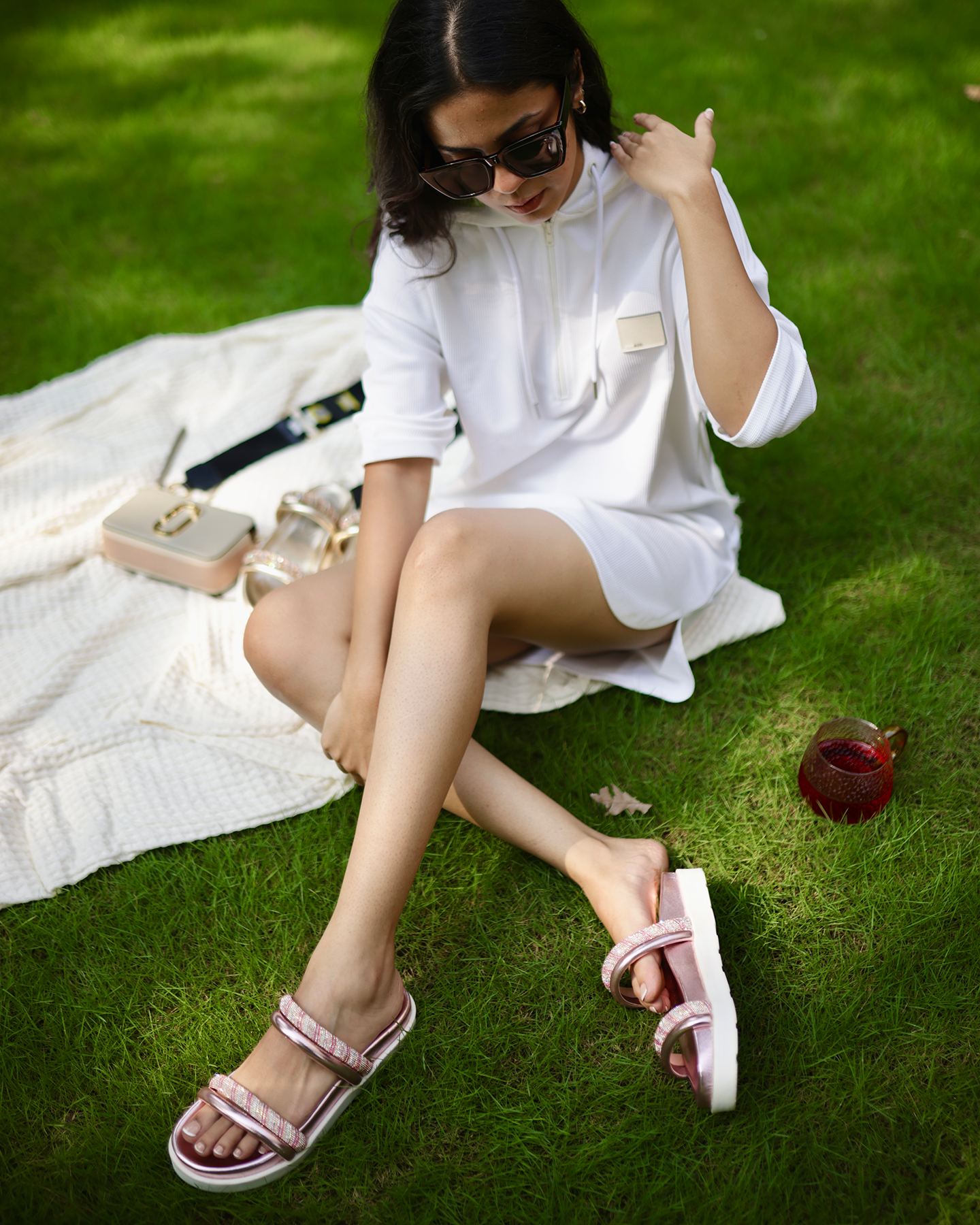 Candy Floss Straps - The Bling Comfort Sliders