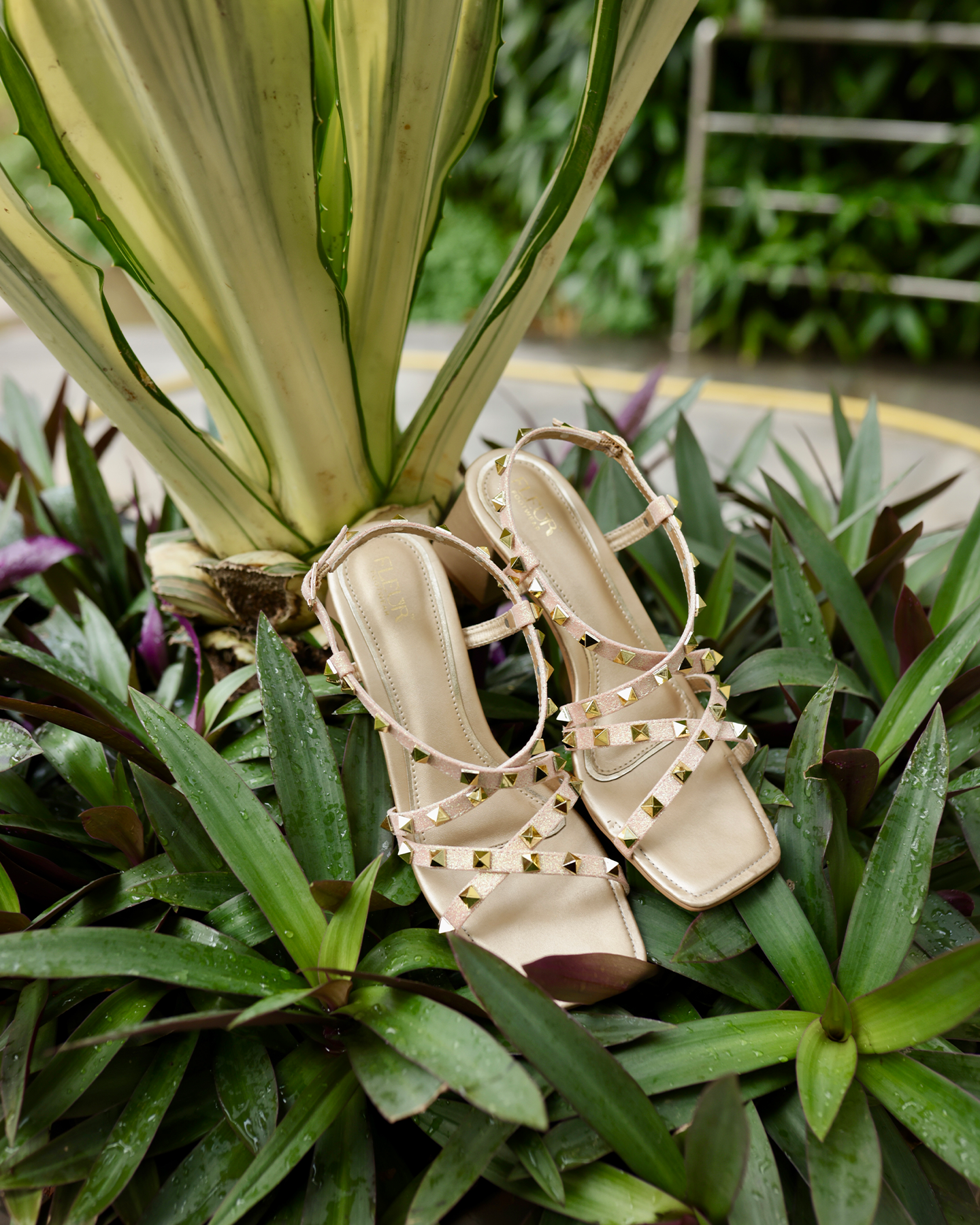 Amara - The Studded Strap Heels