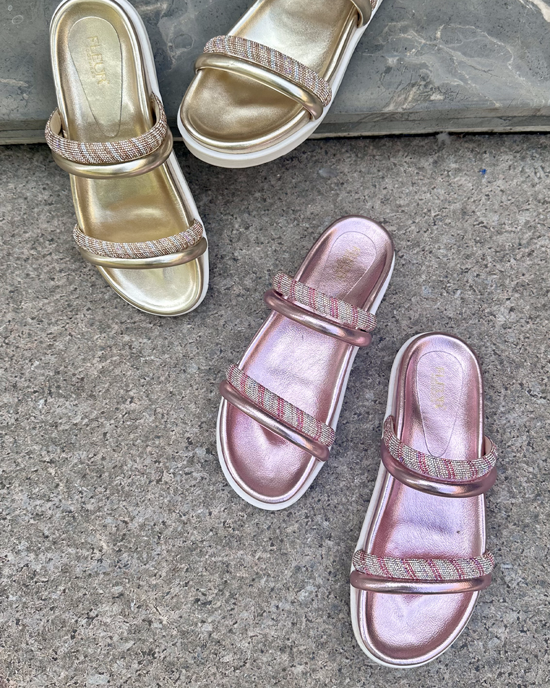 Candy Floss Straps - the bling comfort sliders