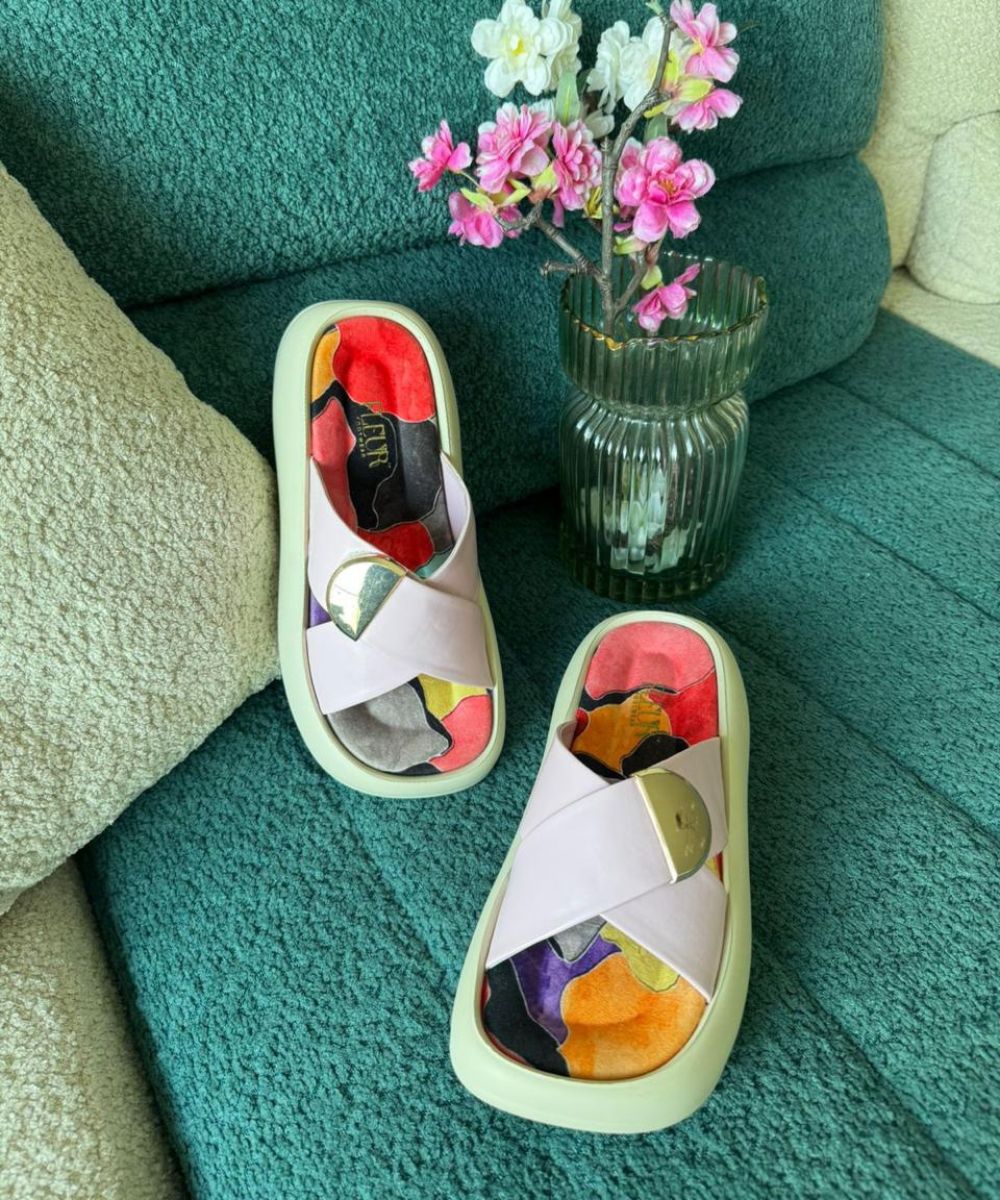 Chromatic - Strappy Velcro Platforms