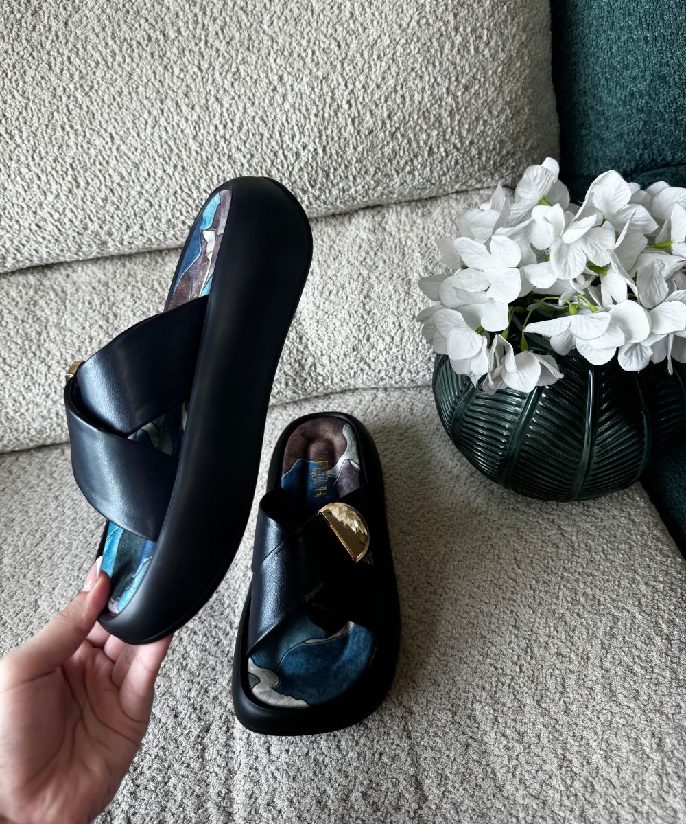 Chromatic - Strappy Velcro Platforms